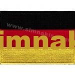 Germany Almanya Nakış İşleme Bayraklar 5x8 cm