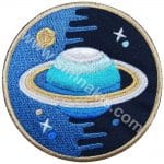 Saturn Planet Galaxy Nasa Logo Nakış İşleme Arma Amblem Patch 9x9 cm
