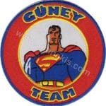 Superman Süpermen Güney Team Logo Nakış İşleme Arma Amblem Patch 10x10 cm