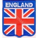 England Nakış İşleme Bayraklar 7,5x6 cm
