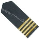 Nakış Apolet Siyah Gold Sim işleme1-2-3-4 Kıdem 1.çift