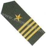 Nakış Apolet Siyah Gold Sim işleme 1 Yıldız 4 Kıdem 1.çift