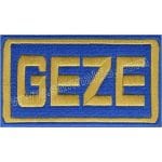 Geze Logo Nakış İşleme Arma Patch 8X4,5 cm