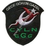Gece Gören Gazel Logo Nakış İşleme Arma Patch 9x8 cm
