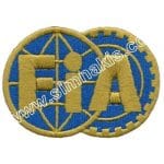 Fia Logo Nakış işleme Arma Patch 8x5,5 cm