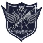 Girne American University Logo Nakış işleme Arma Patch Dokuma 8x9