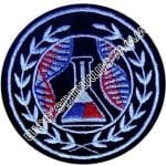 Kimya Logo Nakış işleme Arma Patch Dokuma 8x8 cm