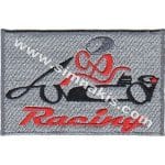 Racing Logo Nakış işleme Arma Patch Dokuma 8x5 cm
