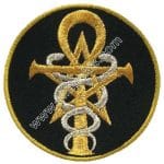 Yılan Logo Nakış işleme Arma Patch Dokuma 8x8 cm