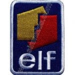 Elf Logo Nakış işleme Arma Patch Dokuma 9x6,5 cm