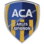 Aca Arles Avignon Logo Nakış işleme Arma Patch Dokuma 8x6,5 cm