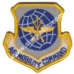 Air Mobility Command Logo Nakış işleme Arma Patch Dokuma 10x10 cm