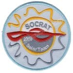 Socrat Solar Team Logo Nakış işleme Arma Patch Dokuma 10x10 cm