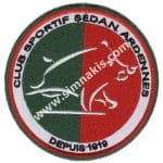 Club Sportif Sedan Ardennes Logo Nakış işleme Arma Patch 9x9 cm