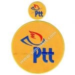 Ptt Logo Nakış işleme Arma Patch Peç 8x8 cm & 20x20 cm