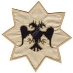 Çift Başlı Kartal Logo Nakış işleme Arma Patch peç 9x9 cm & 14x14 cm