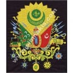 Osmanlı Devlet Arması Tuğrası Nakış işleme Arma Patch 12X14 cm ve 22x26 cm