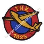 T.H.K Türk Hava Kurumu Nakış işleme Arma Patch Peç 9x8 cm