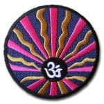 Renkli 3 Logo Nakış işleme Arma Patch Dokuma 8x8 cm