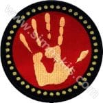El Nakış işleme Arma Patch Dokuma 9x9 cm