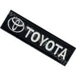 Toyota Yazısı Nakış İşleme Arması Amblemi Siyah 9x2,5 cm