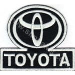 Toyota Nakış İşleme Arma Amblemi Siyah 7x6 cm