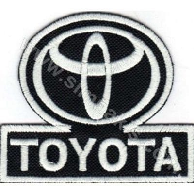 Toyota Nakış İşleme Arma Amblemi Siyah 7x6 cm