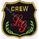 Crew Logo Nakış işleme Arma Patch Dokum 10x10 cm