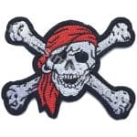 Kuru kafa Korsan ölüm nakış işleme arma patch peç 10.5x8 cm