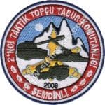 2 nci Taktik Topçu Taburu Komutanlığı Şemdinli Nakış işleme Arma 8x8 cm