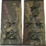 ORGENERAL DAHİLİ RÜTBE APOLET NAKIŞ İŞLEME 1-2-3-4 YILDIZ