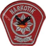 KKTC Narkotik Polis arması nakış işleme patch peç 7x7 cm