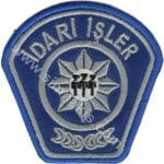 KKTC idari işler Polisi arması nakış işleme patch peç 7x7 cm