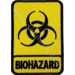 Biohazard Radyoloji Tehlike Kimyasal Logo Nakış işleme Arma Patch Peç 9x6,5 cm