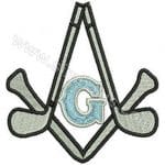 Golf Sopası Nakış işleme Arma Patch 10x9,5 cm
