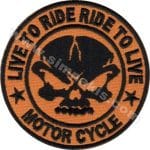 Motorcycle Logo Nakış işleme Arma Patch Dokuma 9x9 cm
