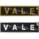 Vale Yazısı Nakış işleme Arma Patch 10x2,5 cm