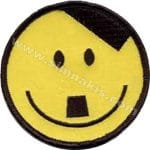 emoji Surat Saç Bıyık Amblem Nakış işleme Arma Patch 7x7 cm