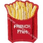 Patates Kızartması Nakış işleme Arma Patch 9x7 cm