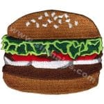 Hamburger Nakış işleme Arma Patch 9x7,5 cm