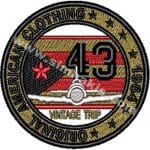 Original American Clothing Nakış işleme Arma Patch 9x9 cm