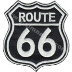Route 66 Logo Nakış işleme Arma Patch Dokum 8x7,5 cm