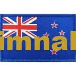 New Zealand Nakış İşleme Bayrak 8x5 cm