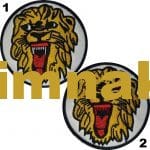 Arslan Kafası nakış işleme arma patch 8x8 cm