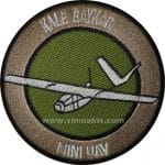Kale Baykar Mini Uav Logo Nakış işleme Arma Patch Dokuma 9x9 cm