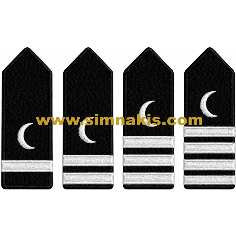 Apolet Gümüş Sırma Şerit Nakış işleme 1.çift 1 2 3 4 SIRMA - Görsel 1