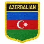 Azerbaycan Bayrağı Azerbaijan Nakış İşleme Arma Patch 5x8 cm