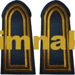 İtfaiye Müdür Apoleti Lacivert Sim Gold Nakış işleme 1.çift 13x6 cm