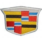 Cadillac Nakış İşleme Arması Amblemi Gri 7x5 cm