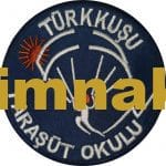 Türkkuşu Paraşüt Okulu Logo Nakış işleme Arma Patch Dokuma 9x9 cm